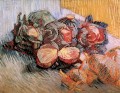 Stillleben mit Rotkohl und Zwiebeln Vincent van Gogh